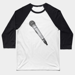 Microphone (Gray Colorway) Analog / Music Baseball T-Shirt
